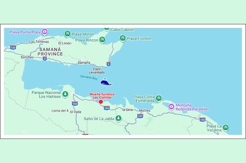 Private Boat ride from Miches & Sabana del Mar & Muelle Las Canitas to the town of Samana Dominican Republic.